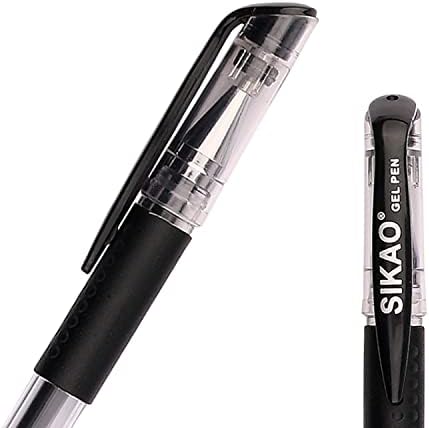 Black Gel Pens Bulk, 60 Pack 0.7mm Fine Point Gel Ink Rollerball Pens, Smooth Quick-Dry Black Ink No Smear, Comfortable Grip Pens for Office, School, Journaling, Note-Taking & Daily Writing