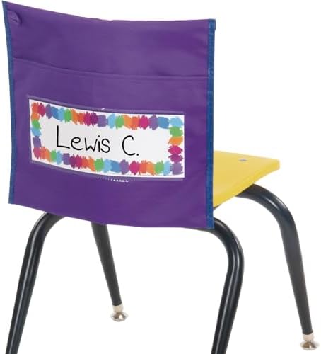 Really Good Stuff Early Childhood Classic Chair Pockets, Set of 6