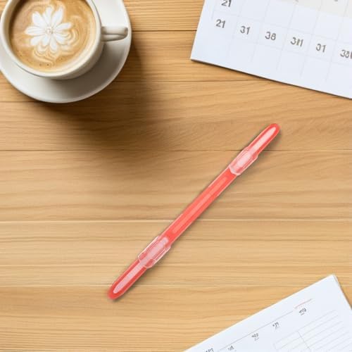 Lurrose 100pcs Plastic Document Binder Strips Double Hole File Fasteners Paper Organizers for Office School File Attaching Clips Random Color
