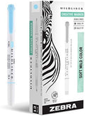 Zebra Pen MILDLINER No Bleed Highlighter, Blue Color, Dual Tip, 12-Pack