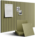 Fluxynara 36" x 24" Large Felt Bulletin Board, Olive Green