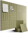 Fluxynara Felt Bulletin Board & Cork Board Alternative, Olive Green