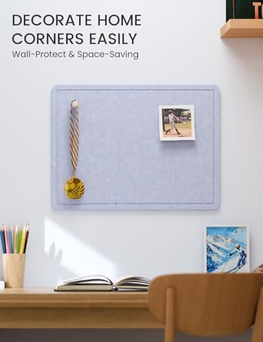 Fluxynara 23.6" x 17.1" Bulletin Board, Soft Periwinkle