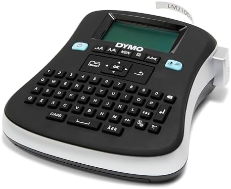 DYMO Desktop Label Maker | LabelManager 210D All-Purpose Portable Label Maker, Easy-to-Use, One-Touch Smart Keys, QWERTY Keyboard, Large Display, For Home & Office Organization