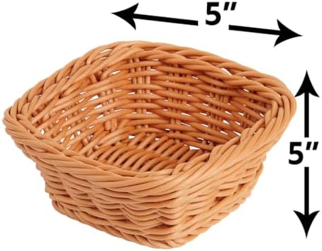 Constructive Playthings Plastic Wicker Baskets for Storage, Set of 12 | Educational or Home Setting, Stores Toddler Toys, Keys, Jewelry and Classroom Supplies, Stackable, Set of 12 Woven Baskets