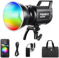 NEEWER 230W High Power RGB LED Video Light, APP/2.4G Control, 2500K-7500K 23000lux/1m COB Continuous Output Lighting, 17 Effects CRI95+ Bowens Spotlight for Studio Photography Video Recording, FS230C