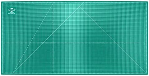ALVIN GBM Self-Healing Cutting Mat 36 x 72 inch | Double-Sided Green/Black | 5-Layer Gridded Surface for Arts, Crafts and Sewing (actual size 36.61 x 72.83 inches) - Model GBM3672