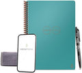 Rocketbook Core Reusable Spiral Notebook, Executive Size 6x8.8, Teal - Dotted Pages, App-Connected, Erasable, Durable Cover, Ideal for School, Work, and Creative Projects
