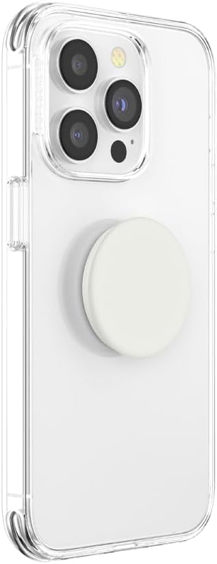 PopSockets Adhesive Phone Grip, Holder- Creme Fresh | Secure Comfortable Hold, Anti-Drop, Kickstand, White, Electronic Accessories, For iPad/Kindle/iPhone/Android