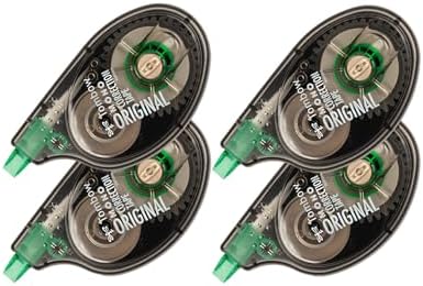 Tombow 68626 MONO Original Correction Tape, 4-Pack. Easy to Use Applicator for Instant Corrections