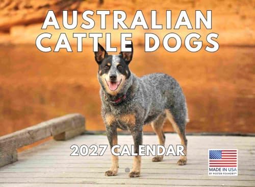 Australian Cattle Dog Calendar 2027 Monthly Wall Calender 12 Month