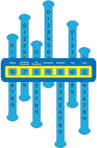 Really Good Stuff Slide & Learn Place Value, Intermediate - Set of 12