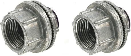 Leviton HUB-34 3/4-Inch Watertight Conduit Hub, Threaded Connection Type, for use with IMC (Pack of 2)