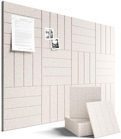 Fluxynara Felt Bulletin Board & Cork Board Alternative, Oatmeal