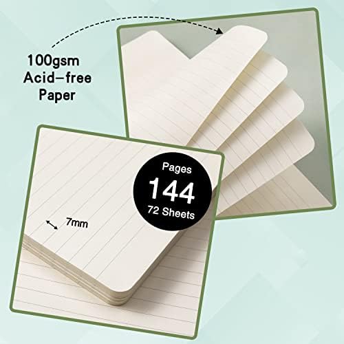 Ruled Notebook/Journal - Classic Lined Journal/Notebook, 5.3" x 8.26"