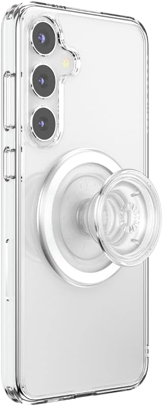 PopSockets Samsung Galaxy S24+ Phone Case MagSafe- Clear | Compatible with MagSafe PopSockets, Drop Protection, Clear, Translucent, iPad, Removable, Popper