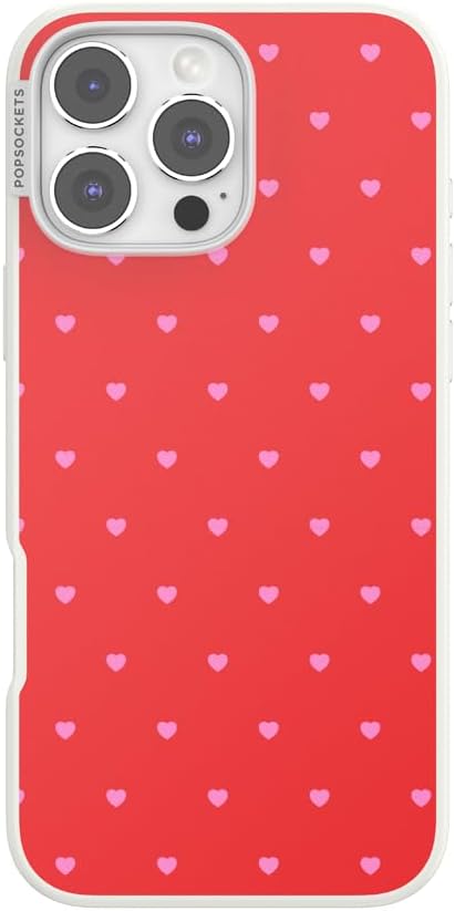 PopSockets iPhone 16 Pro Max Phone Case w/MagSafe Grip- Cherry Pop | Magnetic, Wireless Charging, Camera & Drop Protection, Cherry, Fruit, Electronic Accessories, For iPad/Kindle/iPhone/Android