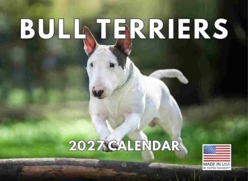 Bull Terrier Calendar 2027 Monthly Wall Calender 12 Month