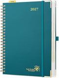 POPRUN 2027 Daily Planner One Page Per Day, Large 8.5" x 12" Calendar Book
