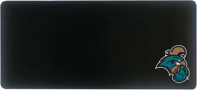 Coastal Carolina University Classic Cloth Desk Mat, Durable Office Supplies, Non-Slip Base, Responsive Desk Pad with Smooth Cloth Surface, Black