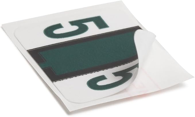 Smead BCCRN Bar-Style Color-Coded Numeric Label, 5, Label Roll, Dark Green, 500 Labels per Roll (67375)