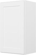 Furinno Shaker Wall Kitchen Cabinet 1-Door-2 Shelves, Ready to Assemble, 12 D x 18 W x 30 H, White