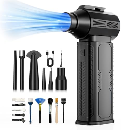 Compressed Air Duster, 130,000RPM Ultra-Powerful Electric Air Duster
