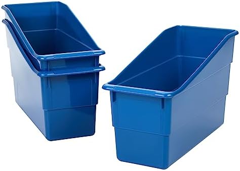 Really Good Stuff Durable Book & Binder Holders 12-Pack, Blue