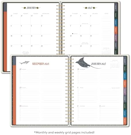 High Note 2027 Planner, 17-Month Weekly & Monthly Hardcover Planner: August 2026 to December 2027, 9" x 10", Orders of the Animals with Notes, Lists & Reference Pages + Sticker Sheet