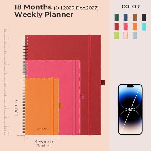 Planner 2026-2027 Daily Daily Weekly and Monthly,6.5"x3.75"