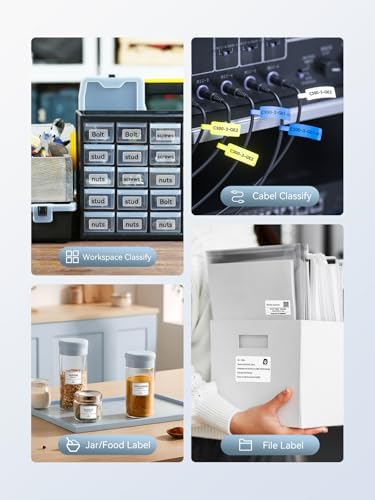 NIIMBOT B1 Label Maker Machine with Tape, 2Inch Thermal Label Printer