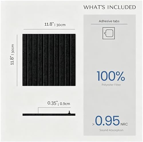 Large Felt Bulletin Board 72"x 36"-18 Felt Tiles Cork Board Wall Panels Home Office Wall Fabric Pin Board for Classroom/Kids Art Display/Photo Picture Wall/Acoustic,Self-Adhesive,Black