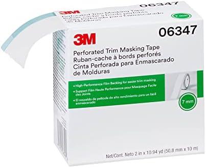 3M Perforated Trim Masking Tape 06347, 7 mm Hard Band, 50.8 mm x 10 m
