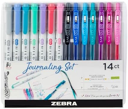 Zebra Pen MILDLINER Highlighter & SARASA Clip Gel Set, Assorted, 14-Pack