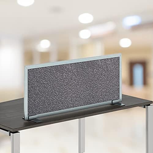 OBEX Acoustical Free Standing Privacy Screen, Cubicle Accessories Desk Privacy Panel, Desk Dividers for Office, Office Furniture Partitions Portable Sound Proof Dividers, 24" x 48", Graphite