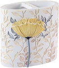 Avanti Linens - Toothbrush Holder, 100% Hand-Painted Resin Bathroom Accessories, Floral Home Decor (Marielle)