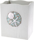 Avanti Linens - Wastebasket, Decorative Trash Can, Coastal, Seaglass