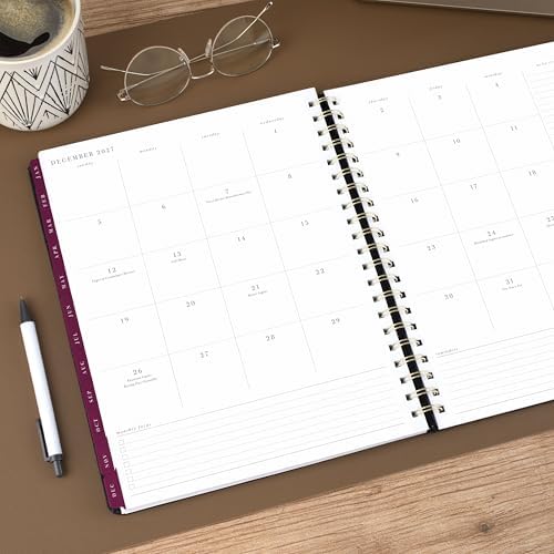 Mead 2027 Planner, Weekly & Monthly, 8.5" x 11", Stickers, Black, West Village (WV0105F-27)