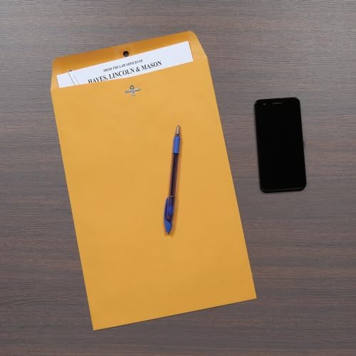 Quality Park Clasp Envelopes, Brown Kraft, Box of 100 (37898), 10 x 15 Inches (Pack of 5)