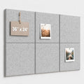 Felt Bulletin Board Tiles, Large Cork Board Alternative,24 x 36 in