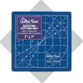 The Quilted Bear 7" x 7" Rotating Self-Healing Cutting Mat, Blue