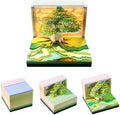 3D Calendar 2027 Tree House Tear Away Memo Pad Desk Art