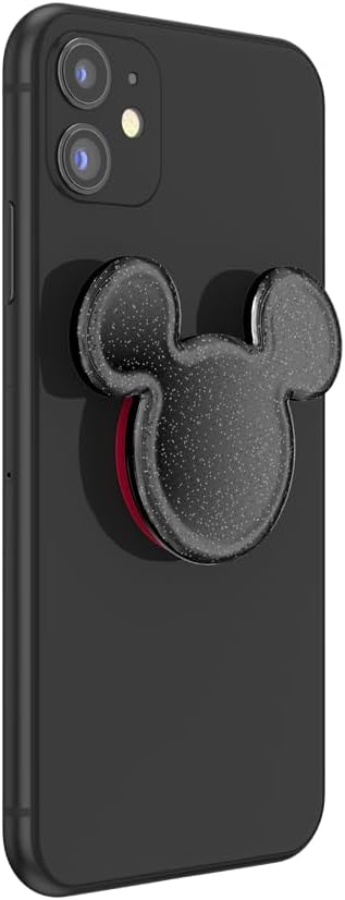 PopSockets Adhesive Phone Grip, Holder- Classic Mouse XL | Secure Comfortable Hold, Anti-Drop, Kickstand, Disney, Mickey Mouse, Minnie, Glitter, Sparkle, Sparkly