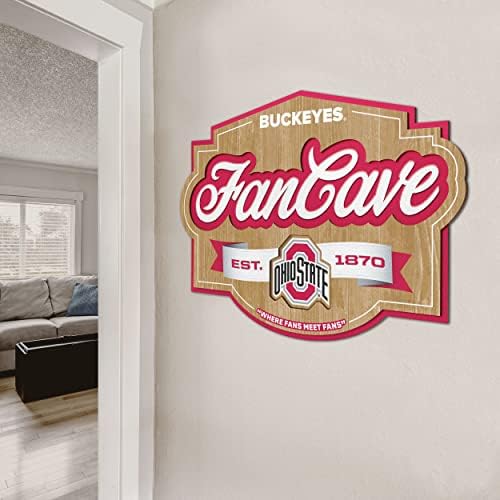 YouTheFan NCAA Officially-licensed FanCave 3D wall art - ready-to-hang, 3D multi-layered construction - floating wall mount design - Perfect fan gift