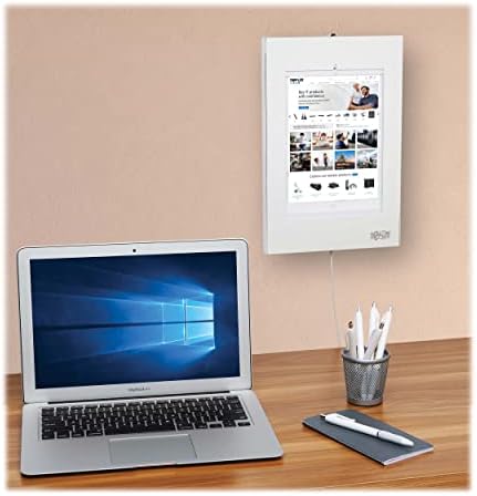 TRIPP LITE Secure Tablet Kiosk Wall Mount for iPad & Android, Anti-Theft Lock & Keys Included, Supports 9.7” to 11” Tablets, Pads Protect from Scratches & Scuff Marks, 5-Year Warranty (DMTB11)