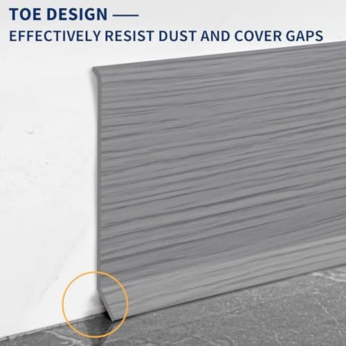 Vinyl Baseboard Molding Trim 4 Inch Peel and Stick Cove Base
