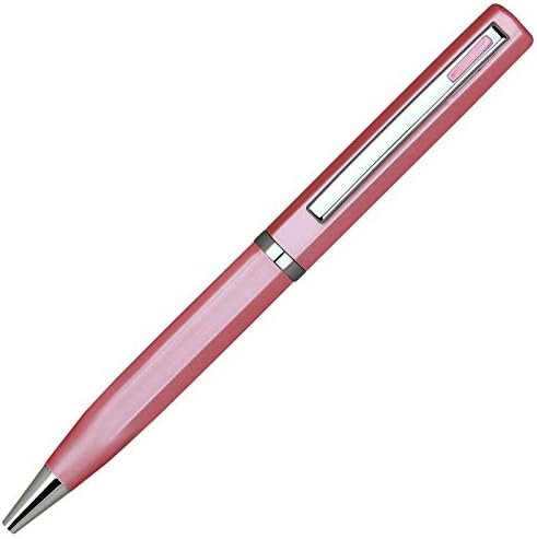 Lanier Pink Ballpoint Pen - Pink Accents and Shiny Chrome Ring & Parts with Medium Tip 0.7mm Cross Style Refill