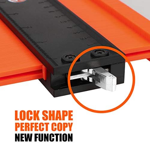 Saker Contour Gauge Profile Tool with Lock 10Inch, Father's Day Packaging