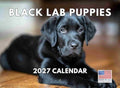 Black Lab Puppy Calendar 2027 Labrador Puppies Monthly Wall Calender 12 Month