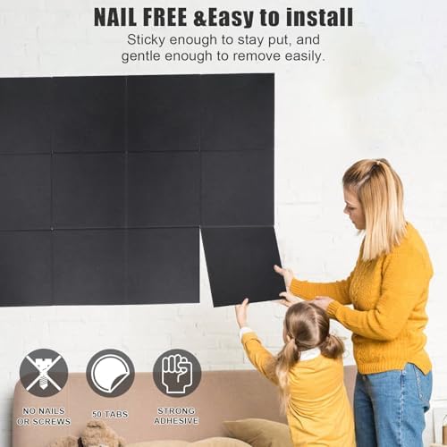 36" x 24" Felt Bulletin Board & Cork Board Alternative, Black